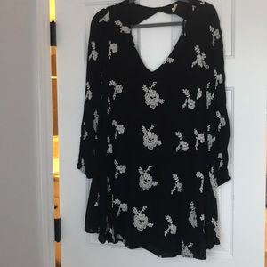 FREE PEOPLE Embroidered Floral Dress